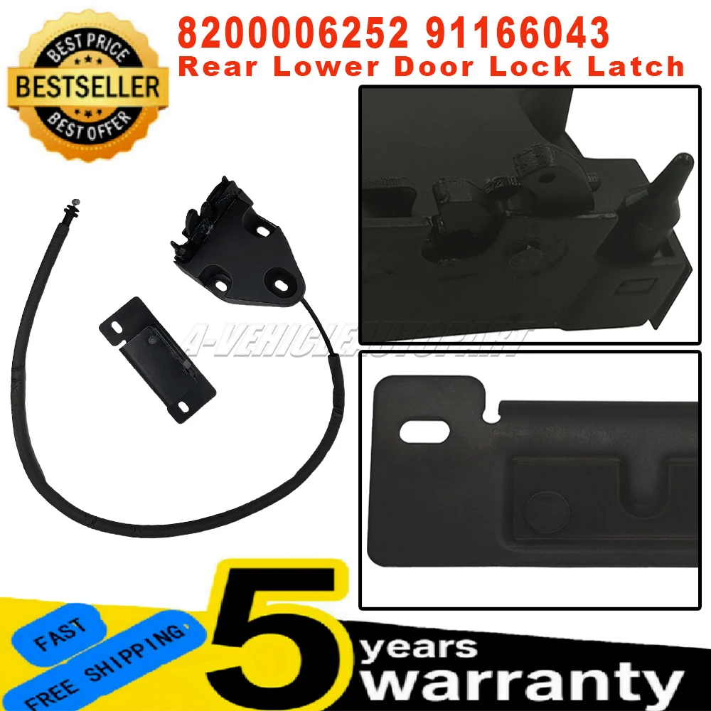 8200006252 New For Opel/Vauxhall Vivaro Fiat Talento Nissan NV300 Renault Trafic MK3 Rear Door Lock Latch Lower car accessories view 2