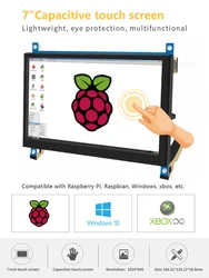 IPS 7Inch Screen AIDA64 LCD Display  mini pc Touch HDMI Module 1024 x 600 for Raspberry Pi 3 Pi4 PC monitor moniteur  orange pi