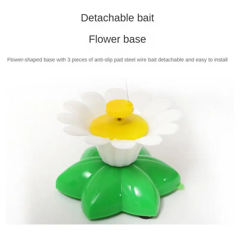 Automatic Electric Rotating Cat Toy Colorful Butterfly Bird Animal Shape Plastic Funny Pet Dog Kitten Interactive Training Toys