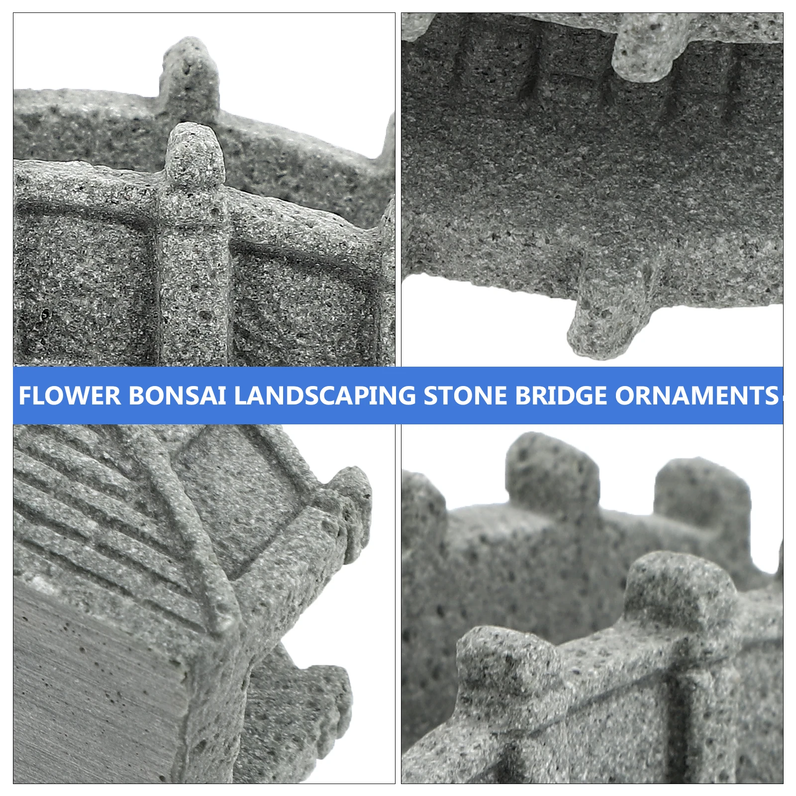 

Stone Bridge naments Scene Layout Model Decor Sturdy Sandstone Craft Simulation Bonsai Mini Garden Resin Accessories Long