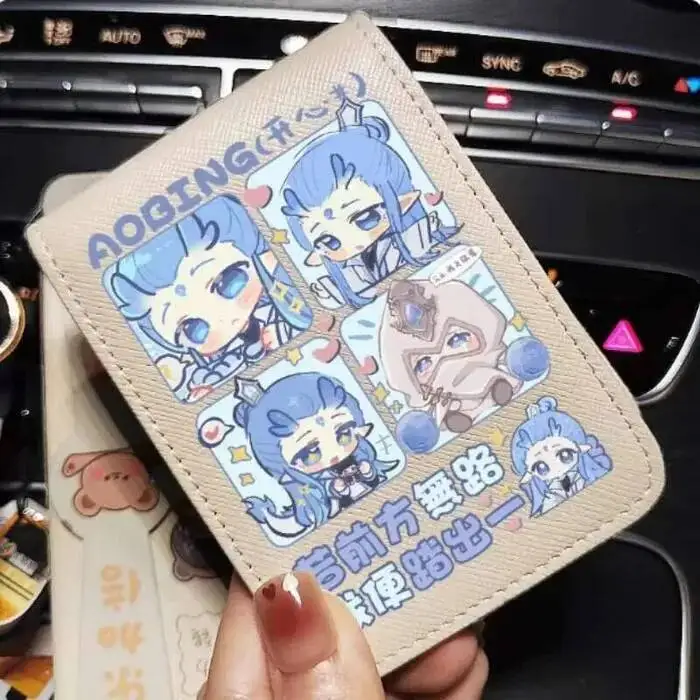 

Китайский кошелек Aobing Ne Zha 2, модный кошелек из искусственной кожи, держатель для карт, сумка для косплея, подарок B2212, аниме