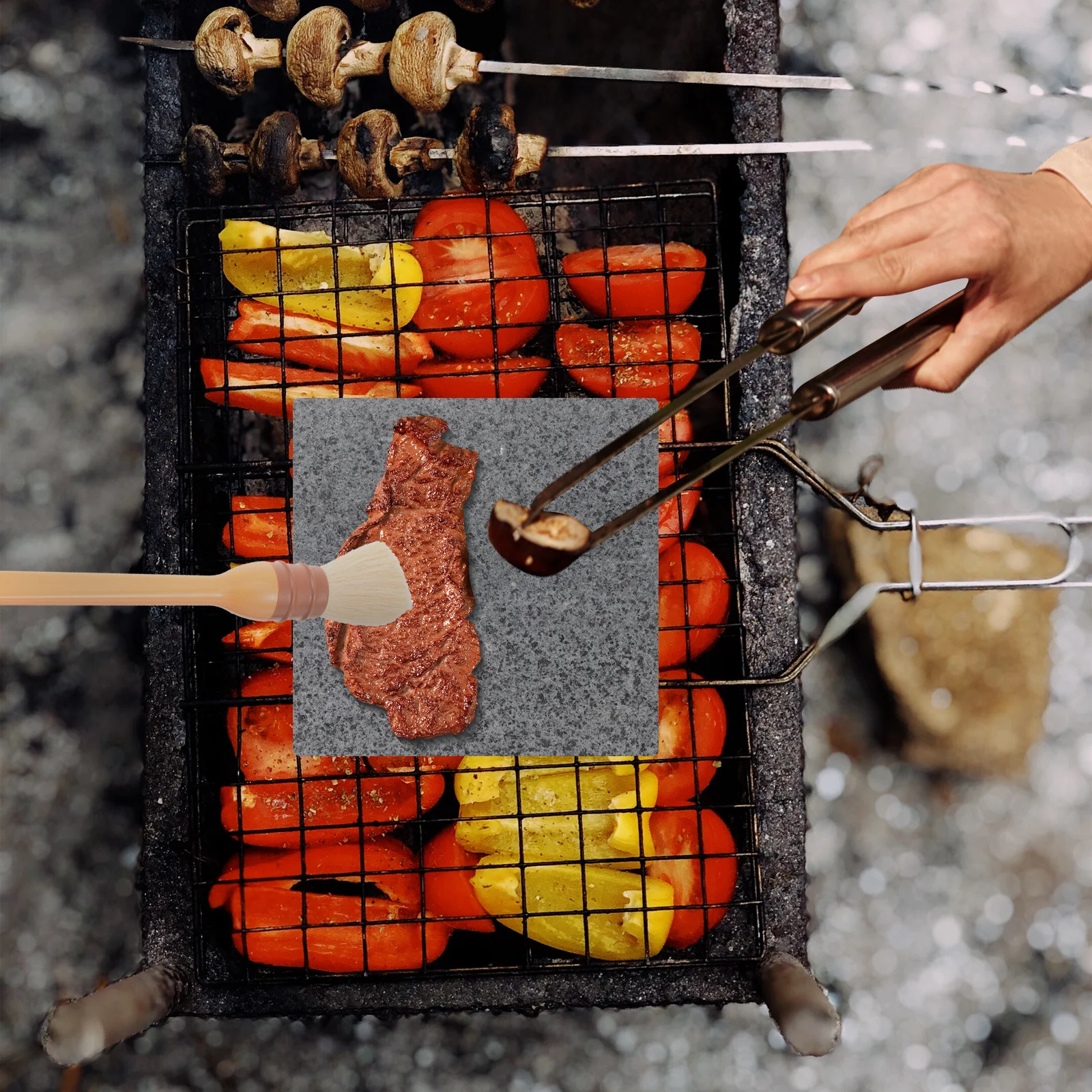 

1pcs Basting For Barbecue Fleece Oil Brush Grilling Cooking Tool Portable Bbq Sauce Brush Baking Pastry Grill Utensil Camping