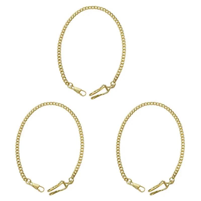 

CYL-3X Ретро антикварная винтажная цепочка для карманных часов золотого цвета