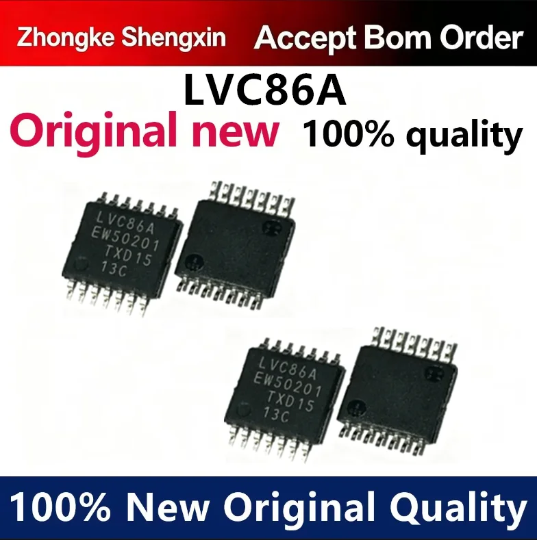 （5pcs-10pcs）Original 74LVC86APW LVC86A TSSOP-14 quad 2 input XOR gate SMT logic chip