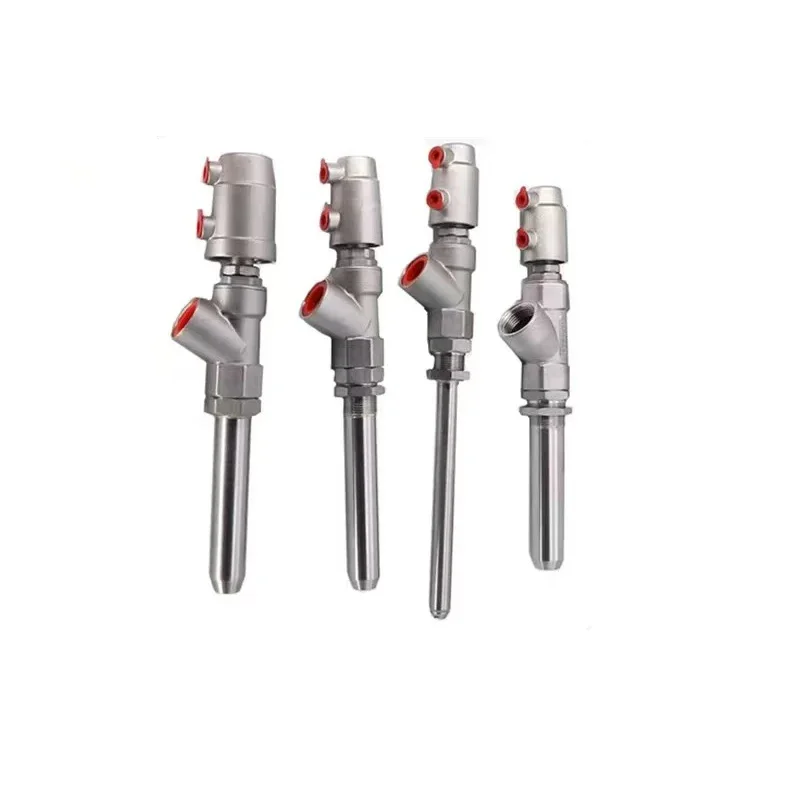 

High quality Inner seal type Stainless Steel 316 Pneumatic Liquid Beer Filling Nozzles Valve Angle Seat Valve