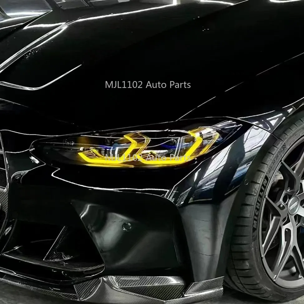 ใหม่ DRL LED บอร์ดไฟวิ่งกลางวันสีเหลืองมะนาวสําหรับ BMW M3 M4 4 Series G80 G22 G82 G23 G26