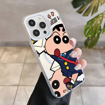 Magnetické pouzdro Crayon Shin-chans Magsafe pro iPhone 14 11 12 13 15 16 Pro Max Plus s bezdrátovým nabíjením a ochranným zadním krytem 6 nejlepší prodej Pouzdro na iPhone s pastelkou Shin Chan - №1