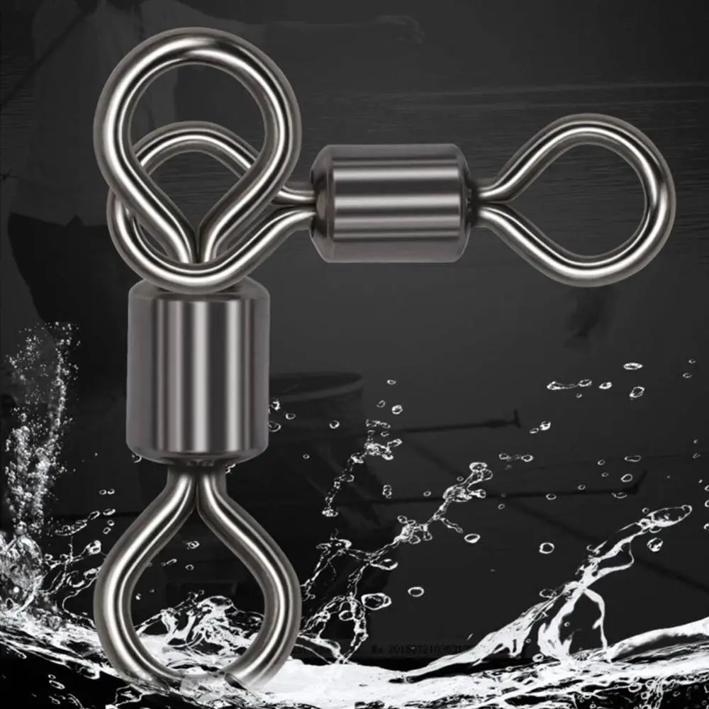 Swivel 3 Way Swivel Swivels Fishing Tackle Fishing Swivel Rolling Fishingline Connector Triangle Joint Fishing Connector