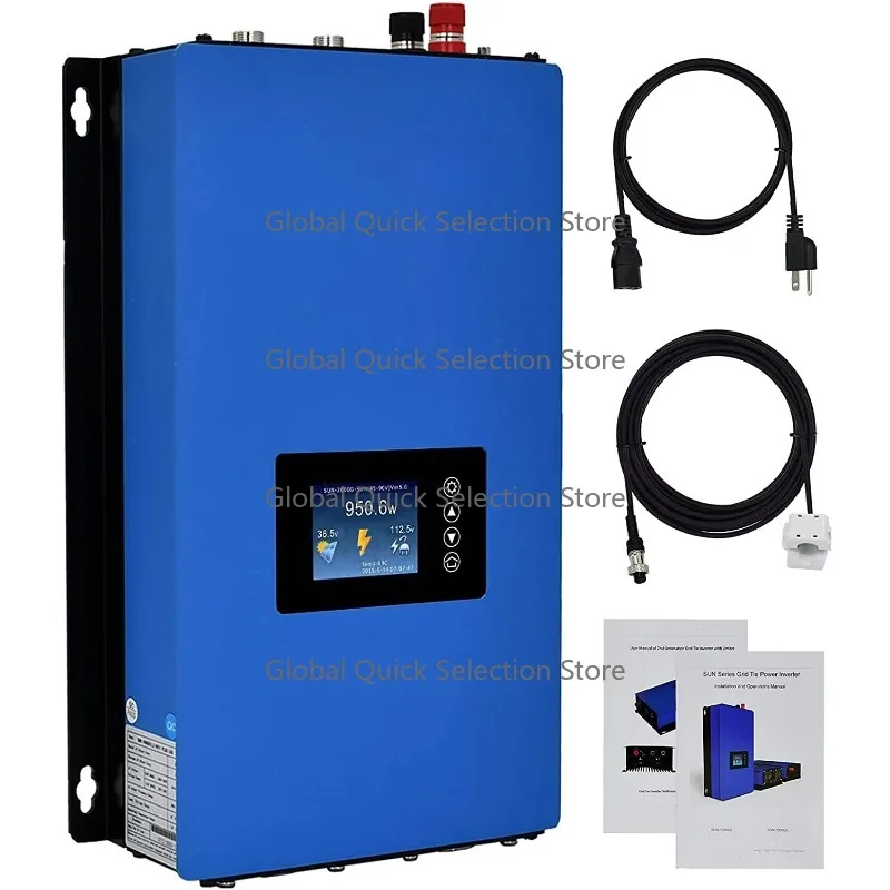 1000W Wind Turbine Generator Inverter Converters 22-65VDC 100-230VAC Grid Tie Inverter on Grid Controller Inverter
