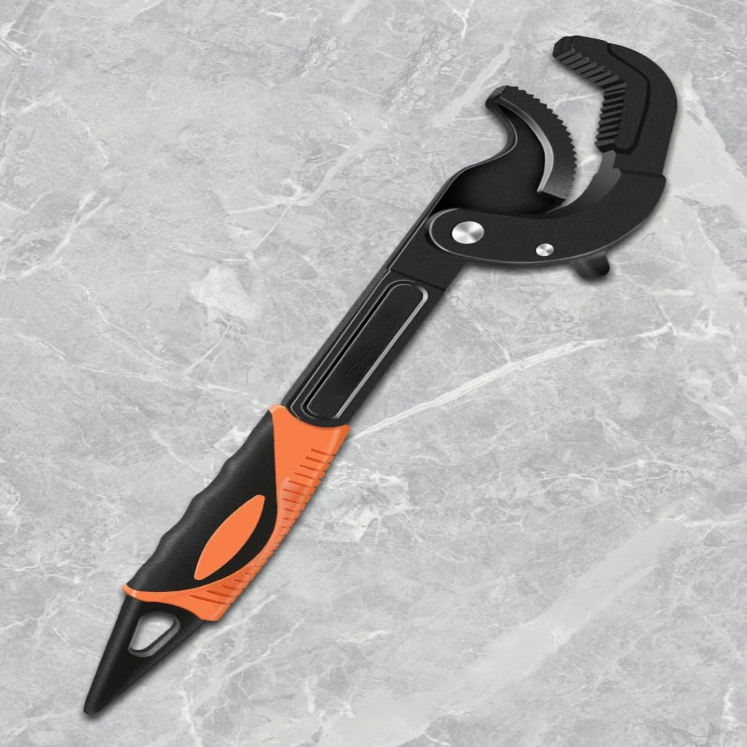 

Efficient and Versatile Large and Small Self-Adjusting Three-Sided Toothed Wrench - The Ultimate Tool for Fast Multi-Purpose Pip