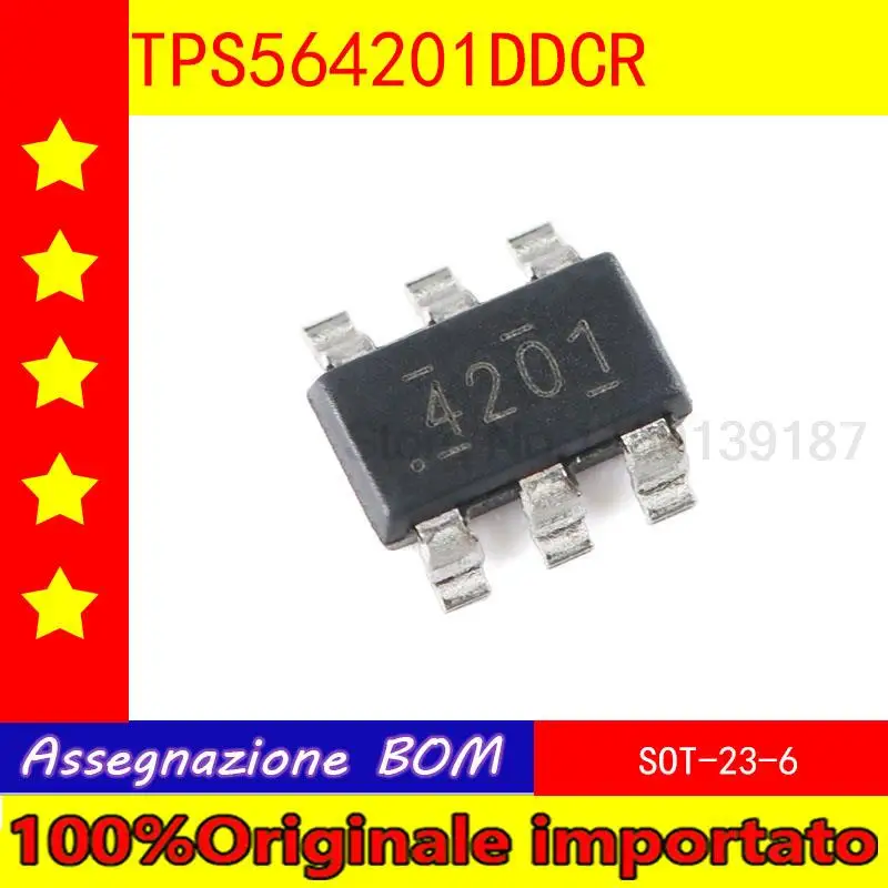 

10pcs/lot New original TPS564201DDCR SOT - 23-6 synchronous buck converter chip