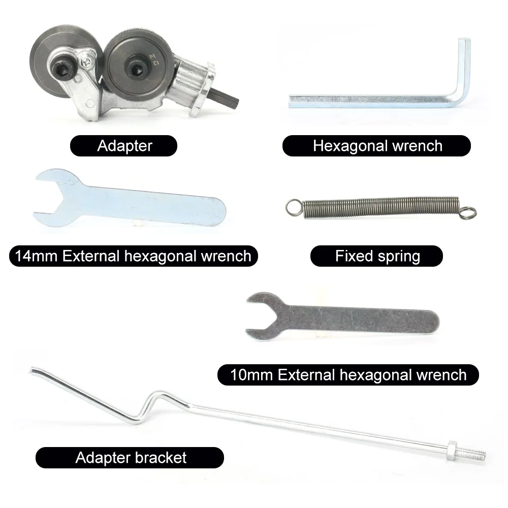 Imagem -03 - Broca Elétrica Placa Cortador Metal Sheet Adapter Tools Sharp Ferramenta Punch Aço Kit Scissor Liga Anexo Plástico Ick