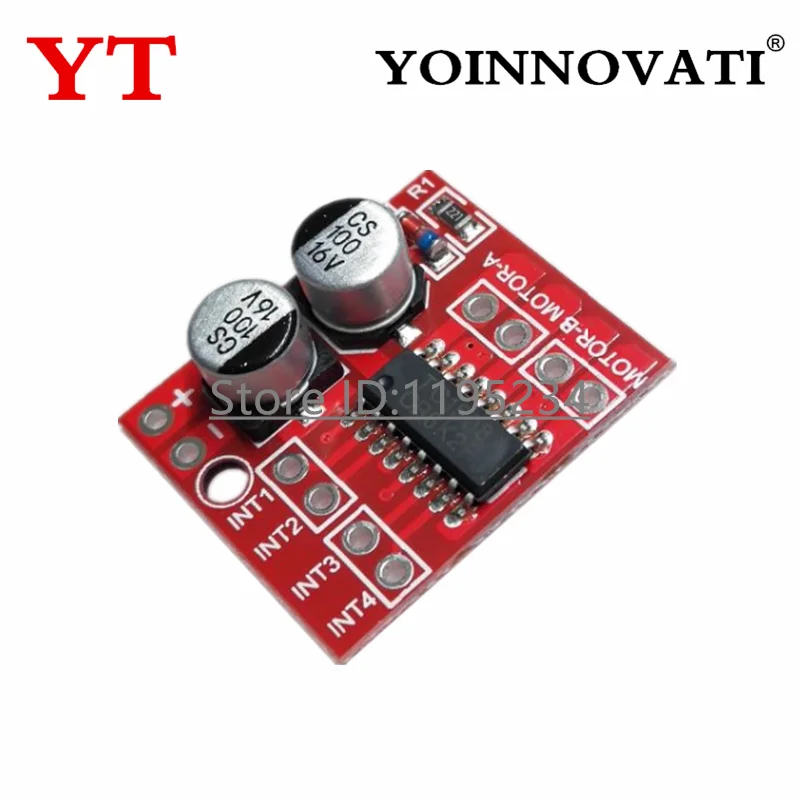 5/10 Uds 298N 1.5A módulo controlador de Motor de CC MX1508 de 2 vías MINI velocidad PWM Motor paso a paso doble puente H L298N Placa de Control de velocidad del Motor