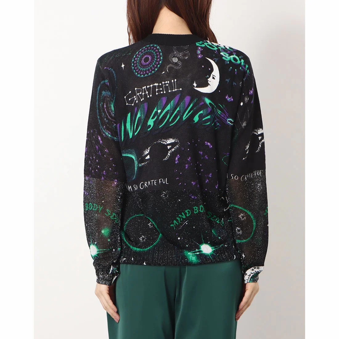 Foreign trade Spanish fashion print hand painted cotton women's long sleeve shirt shirt