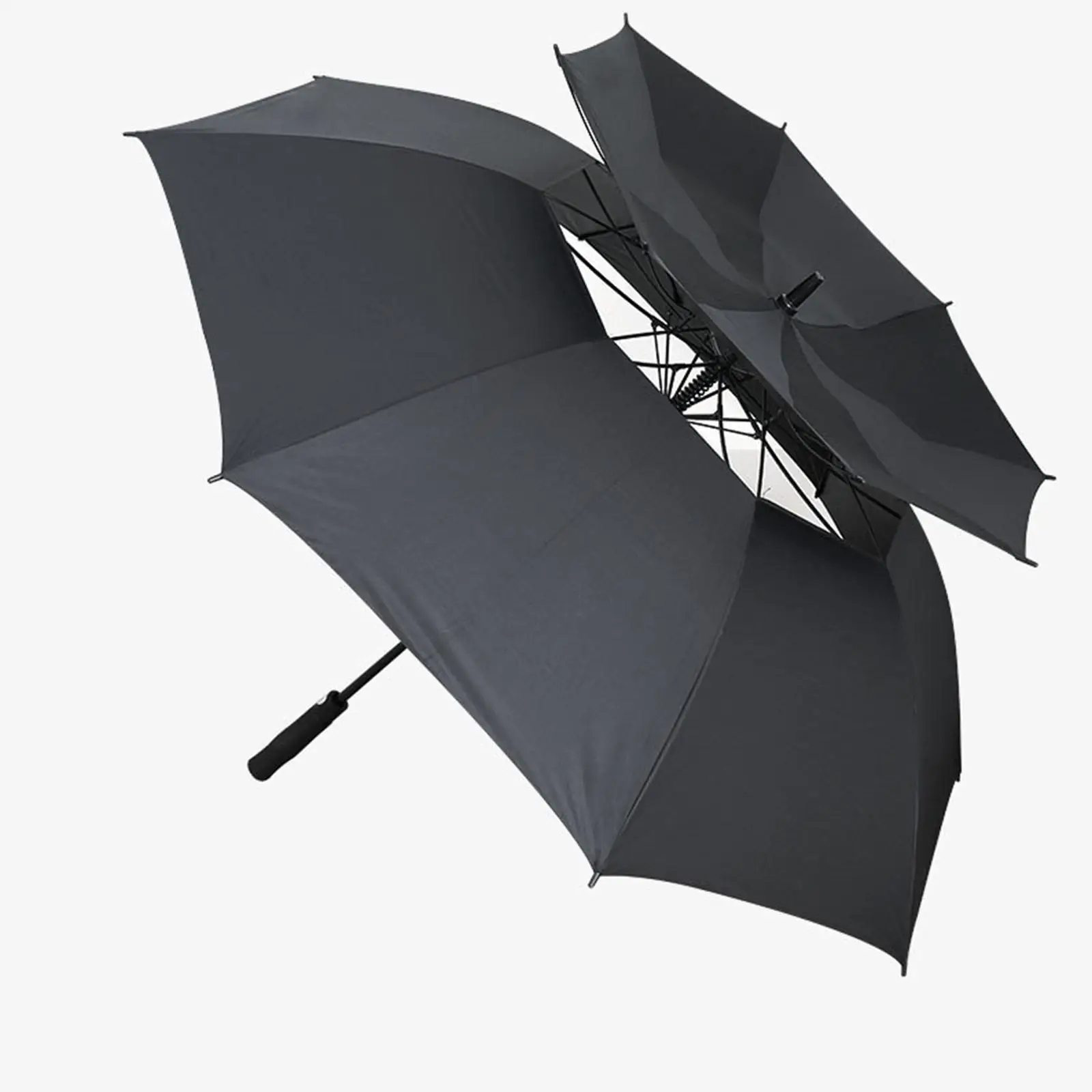 Windproof Outdoor Umbrella Waterproof Double Canopy Vented Golf Umbrella Automatic Open for Men and Women Sports