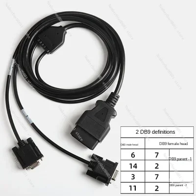 For Pcan Kvaser Valuecan Vector Can Adapter DB9 to OBD Vehicle OBD Line