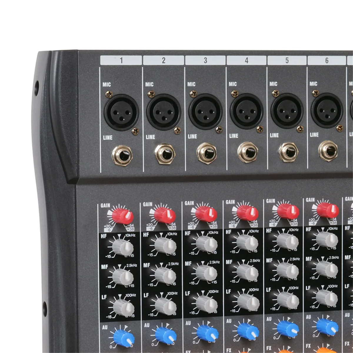 BOMGE 12 Channel Audio Mixer Sound Mixing Console with Bluetooth USB PC Recording Input XLR Microphone Jack 48V Power RCA Input