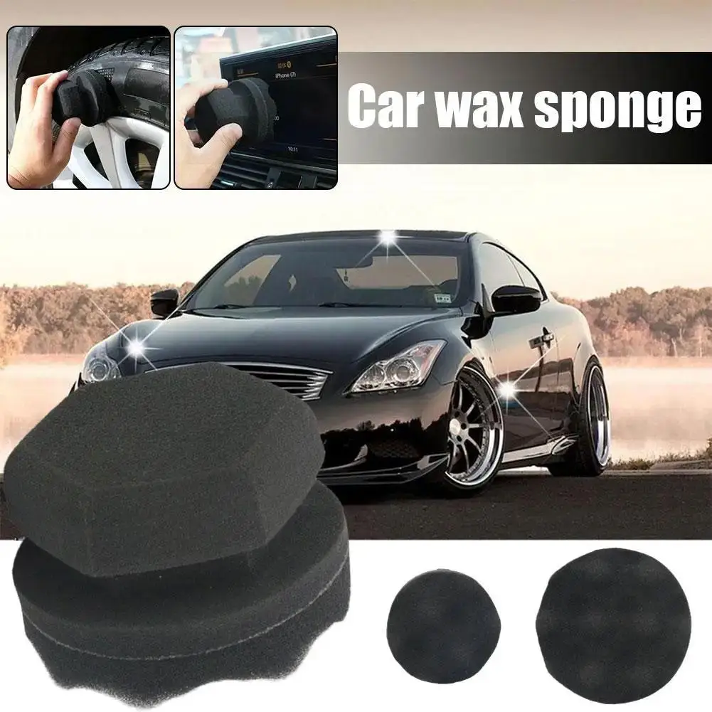 

Car Wax Polishing Sponge Hexagonal Grip Applicator Hand Tire Wax Sponge High Density Foam Sponge For Auto Waxing Accessorie B4s4