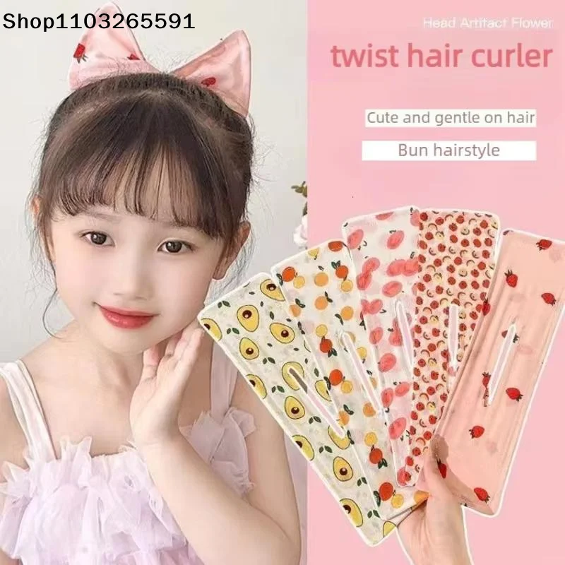 1Pcs Adjustable Headband Hair Clip Cute Hair Straightener Bow Twist Clip Hair Straightener Meatball Headband Accessory