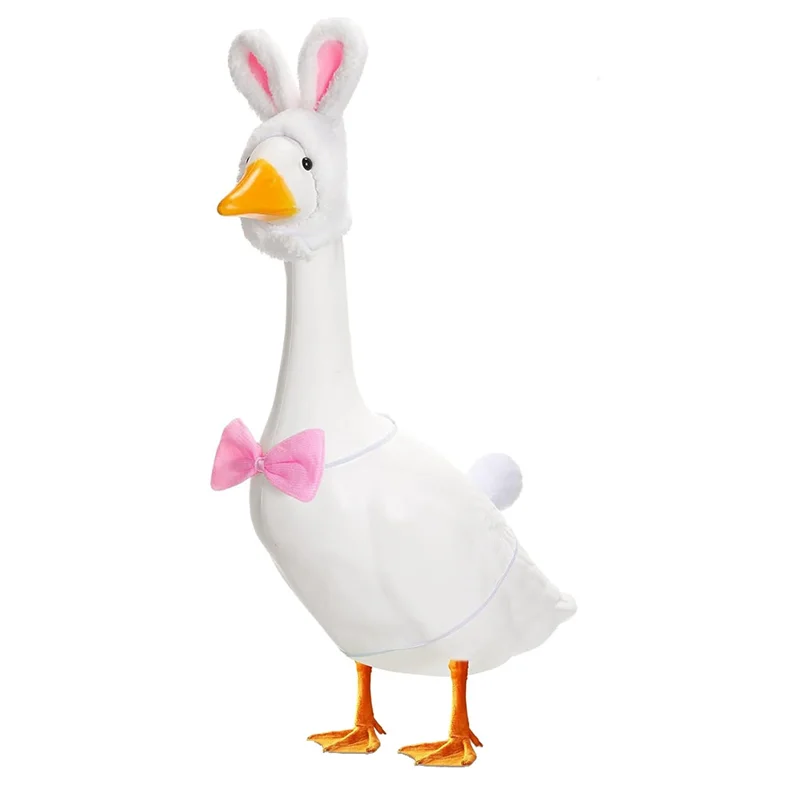 THIVN-Pakaian Angsa Teras Kelinci Paskah Pakaian Patung Angsa Rumput Halaman Foreaster Luar Ruangan