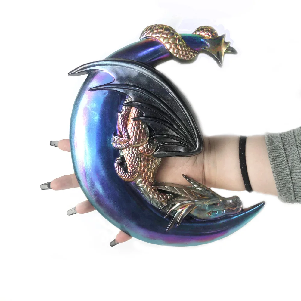 3D Flying Dragon Moon Wall Decoration Silicone Mold DIY Handicraft Wall Living Room Desktop Decoration Epoxy Resin Molds - Image 2