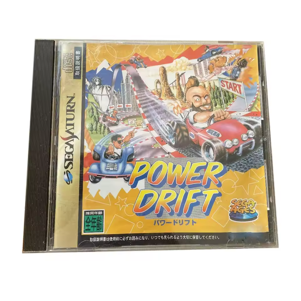 Saturn Copy Disc Game power drift Unlock SS Console Game Optical Drive Retro Video Direct Reading Game