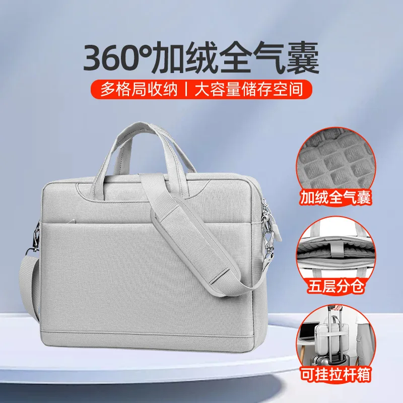 Men's Computer Briefcase Ladies Crossbody Shoulder Handheld Business Computer Bag for Business Trips