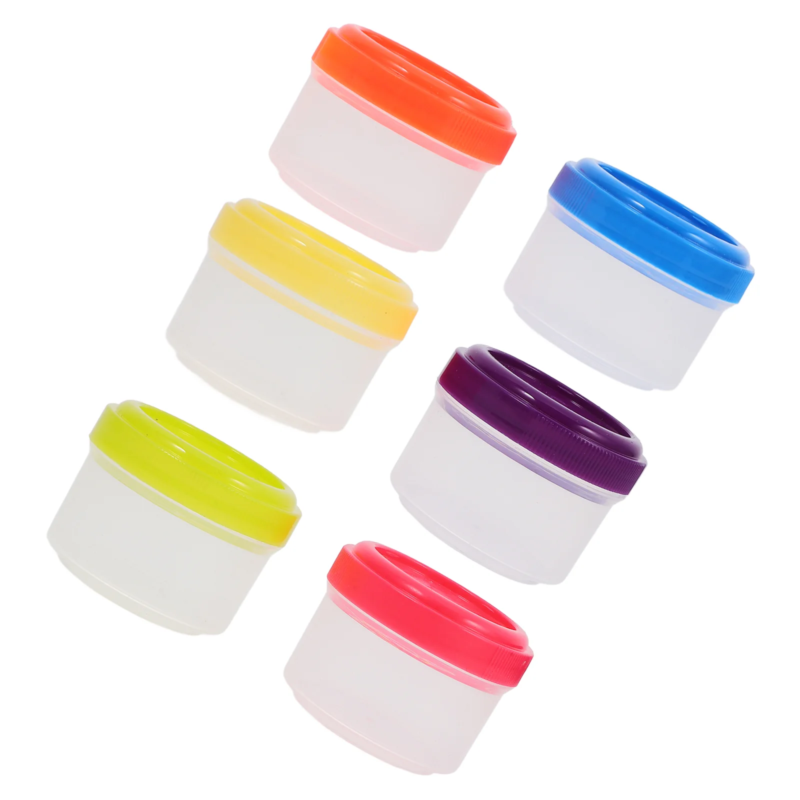 

6 Pcs Ketchup Salad Bottle Measuring Cup Condiment Boxes Tiny Sauce Storage Bowl Picnic Seasoning Pp Baby Jars Small