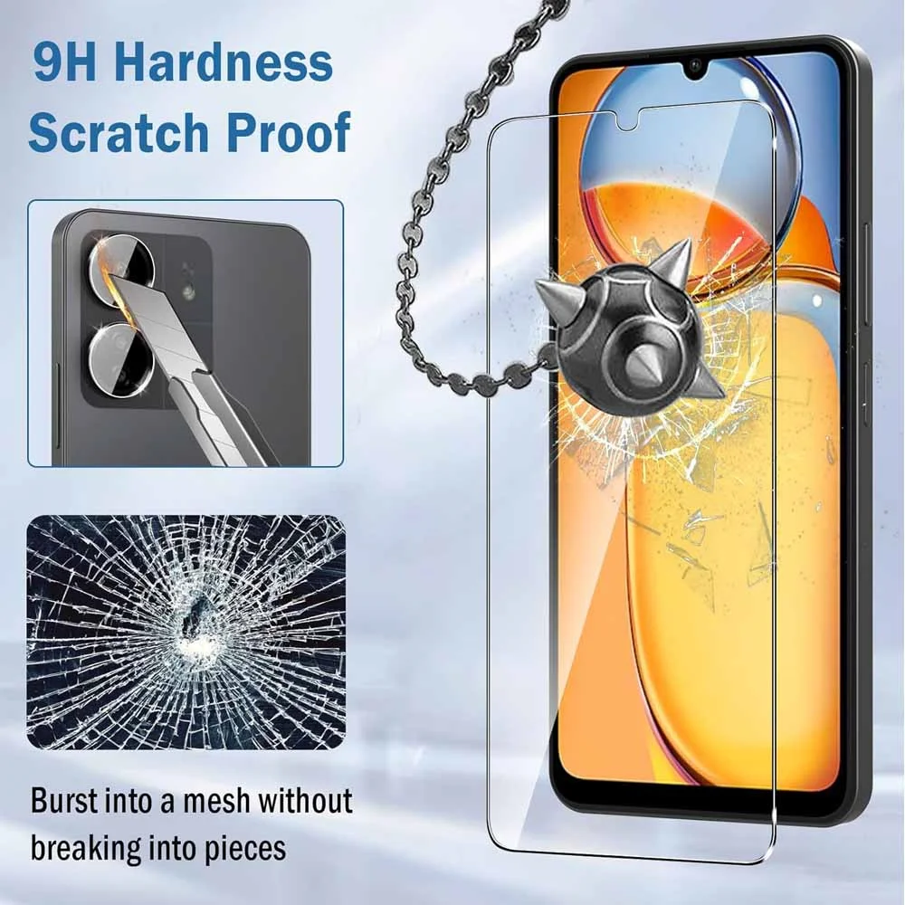 2Pcs for Xiaomi Redmi 13C 4g Screen Protector Tempered Glass Redmy 13c 13 c c13 Redmi13c 6.74 inch 9H Hardness Protective Glass