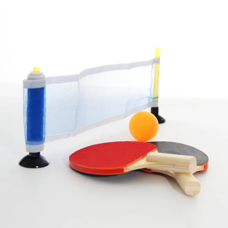 Portable retractable table tennis net set with indoor table tennis racket sports and entertainment products