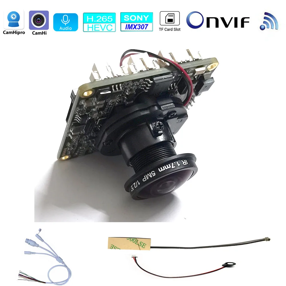 Wifi IP Camera Board 1080P CMOS Sony307 Module 2.0MP CamHipro App For replacement Home Security Camera Wireless Surveillance