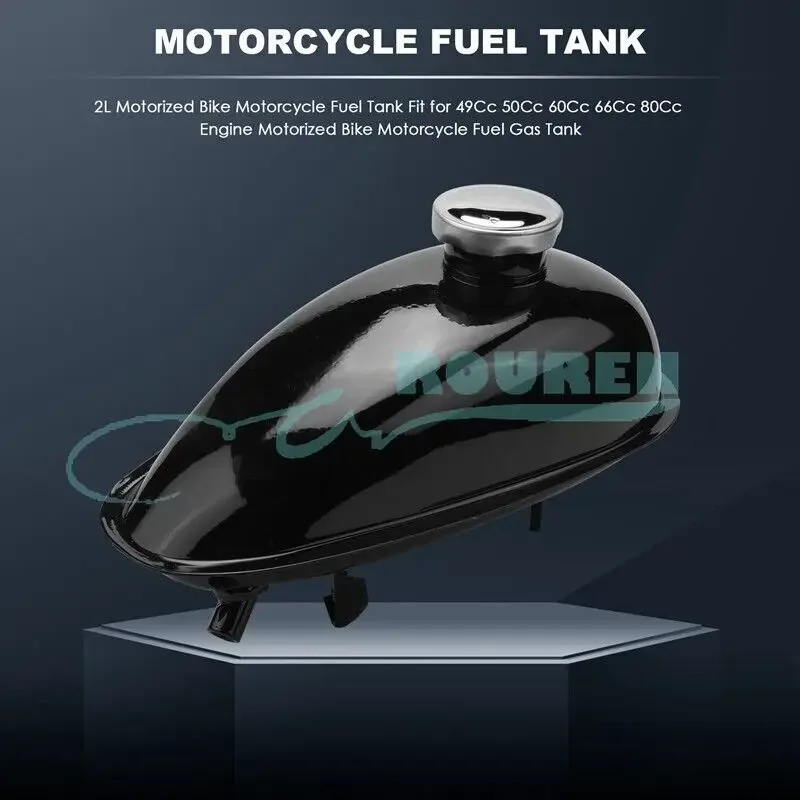 2L 3L 4L Fuel Gas Tank Petcock Cap 49cc 50cc 60cc 66cc 80cc Engine Moto Bike for Motorized Bicycle V3 Replacement Modified Parts