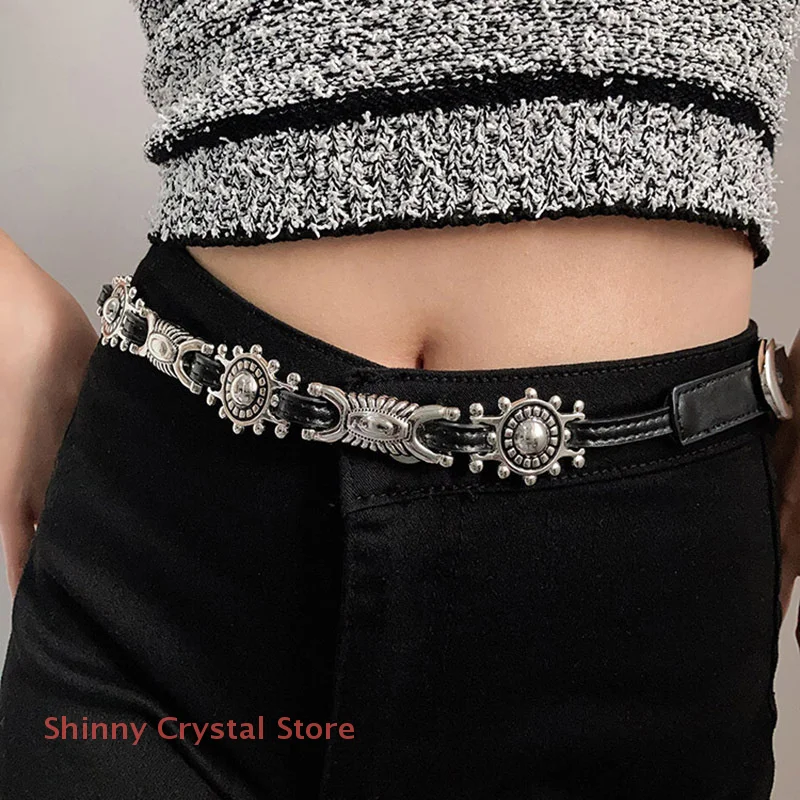 

PU Leathers Waist Belt Cool Thin Waist Belts Punk Belts For Women Girls Clothing Accessories Gifts