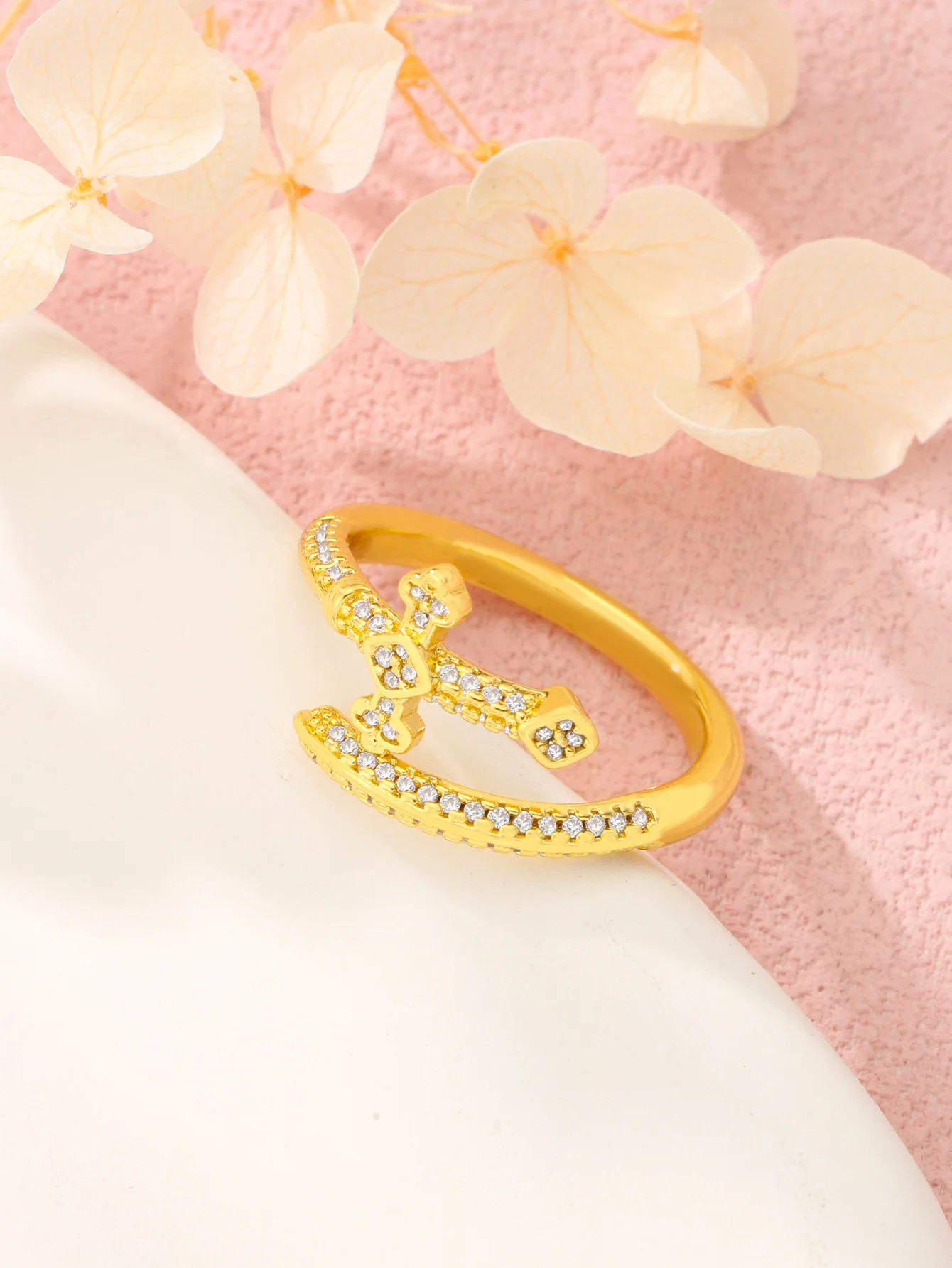 1 قطعة موضة جديدة العدالة السيف الفولاذ المقاوم للصدأ حلقة مفتوحة مثلج خارج جميع الزركون مطعمة الرجال النساء الهيب هوب الراب خواتم اكسسوارات