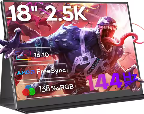 UPERFECT UGame 18" QLED 138%sRGB 2.5K Portable Gaming Monitor 144Hz Gaming Display With HDR For PC Switch Steam Deck PS4/5 XBOX