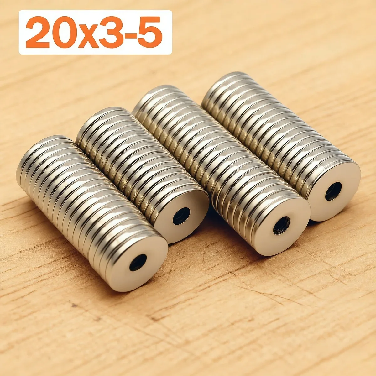 20x3-5mm Super Strong Magnet N35 Round With Holes Magnetic NdFeB Neodymium Magnet Powerful Disc imanes Refrigerator Magnets