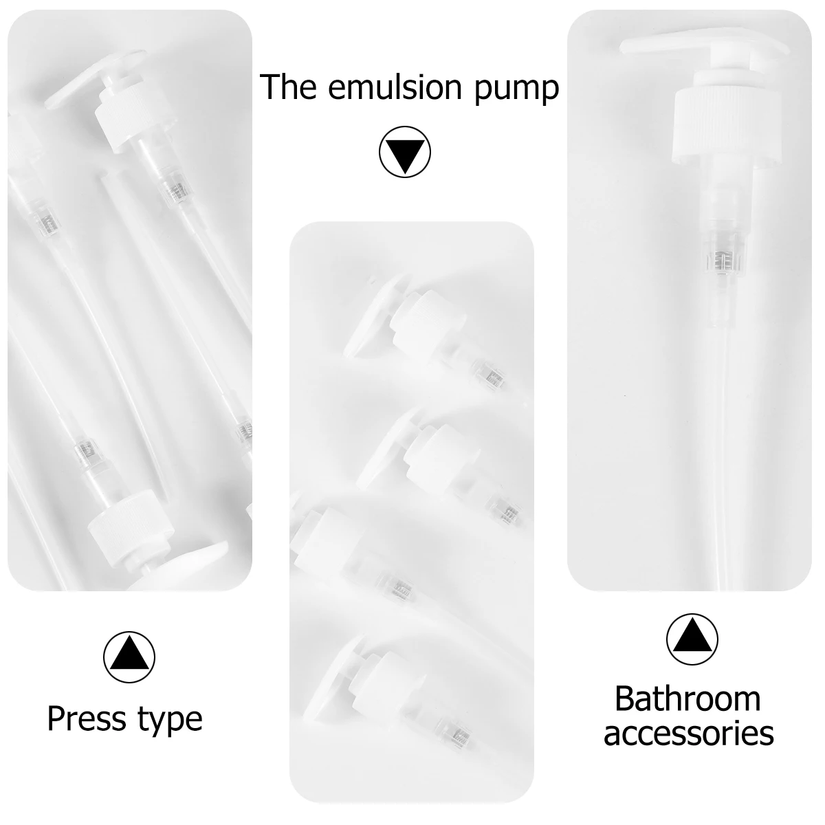 

5 Pcs Soap Lotion Dispenser Pump Replacement Plastic Bottle Pump Dispenser Head for Lotion Oil Shampoo Hand Soap Bottles Random