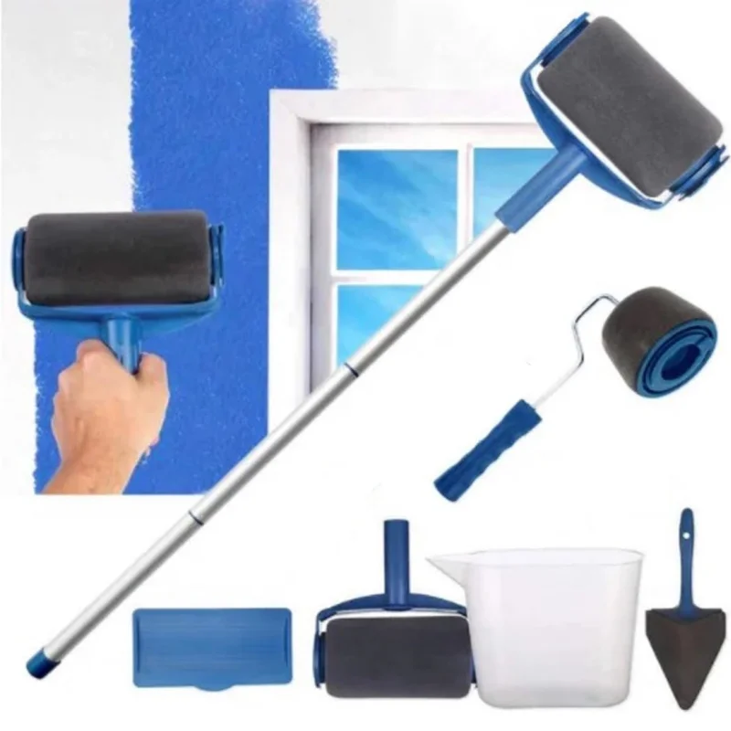 8-Piece Professional Indoor Wall Painting Set Suitable For Smooth Painting Of Walls Ceilings Floors Doors - DIY Paint Set For Ho