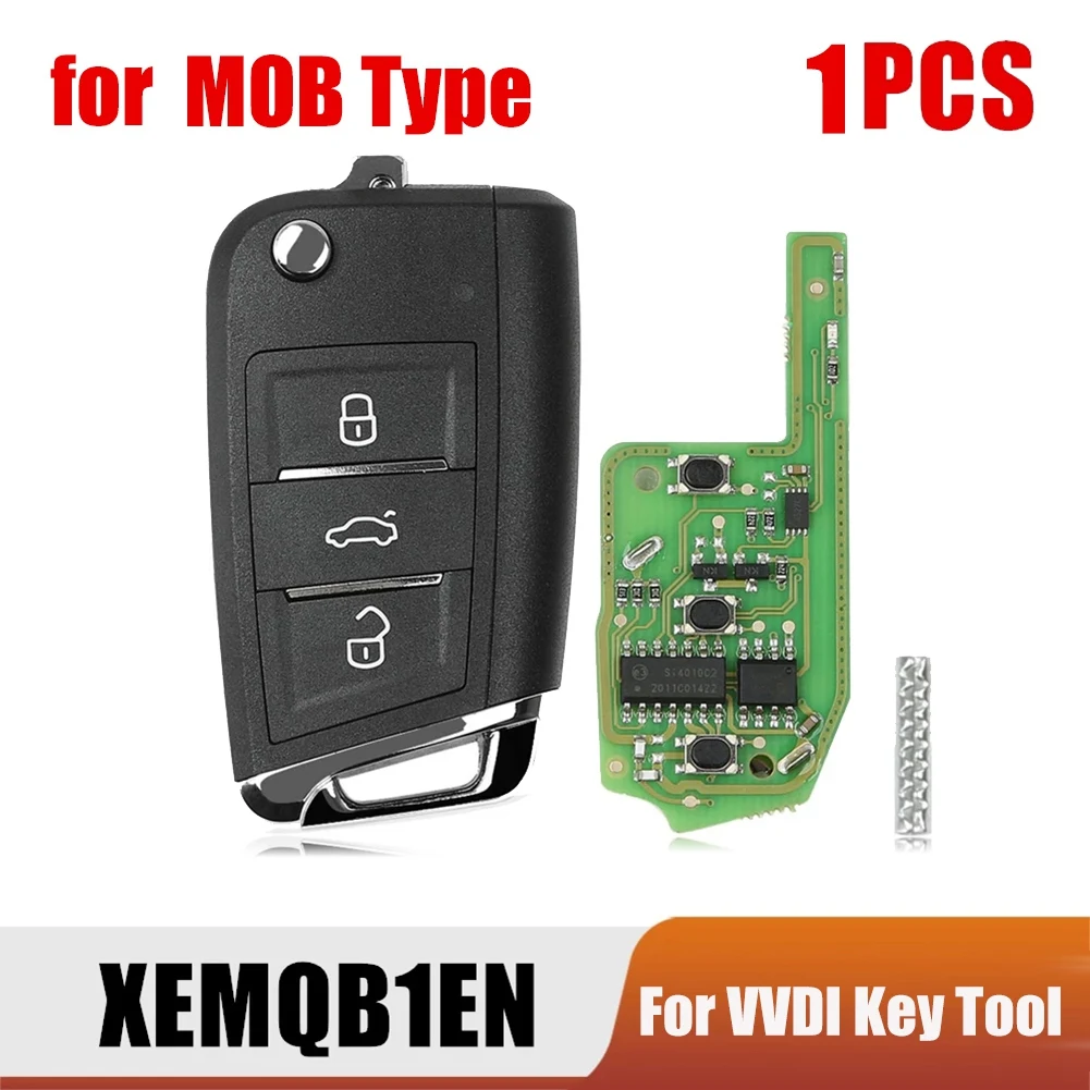 Untuk Xhorse Fob kunci jarak jauh Super, 3 tombol dengan Chip Super bawaan untuk VW MQB tipe VVDI