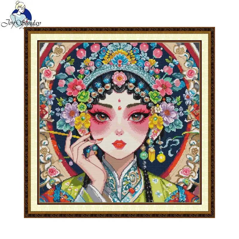 Joy Sunday Cross Stitch Kits Chinese Style HD Pattern Aida 16CT 14CT 11CT DMC Thread DIY Hand Embroidery Kit Home Decor Gift New