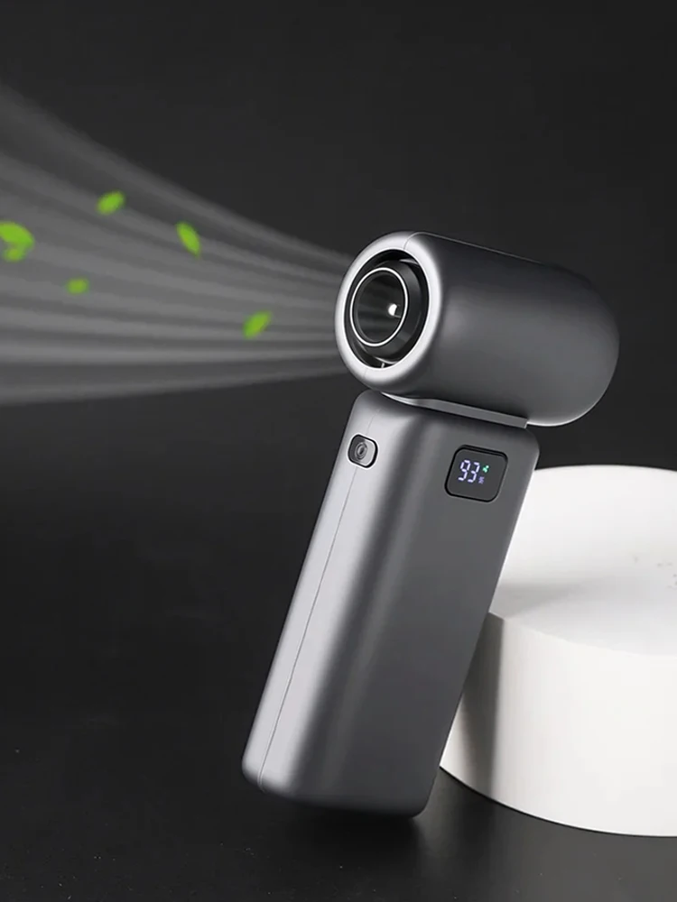 Handheld Portable Fan  350000RPM Wireless 8000mAh Rechargeable Mini Fan Outdoor Camping Super Strong Handheld Fan