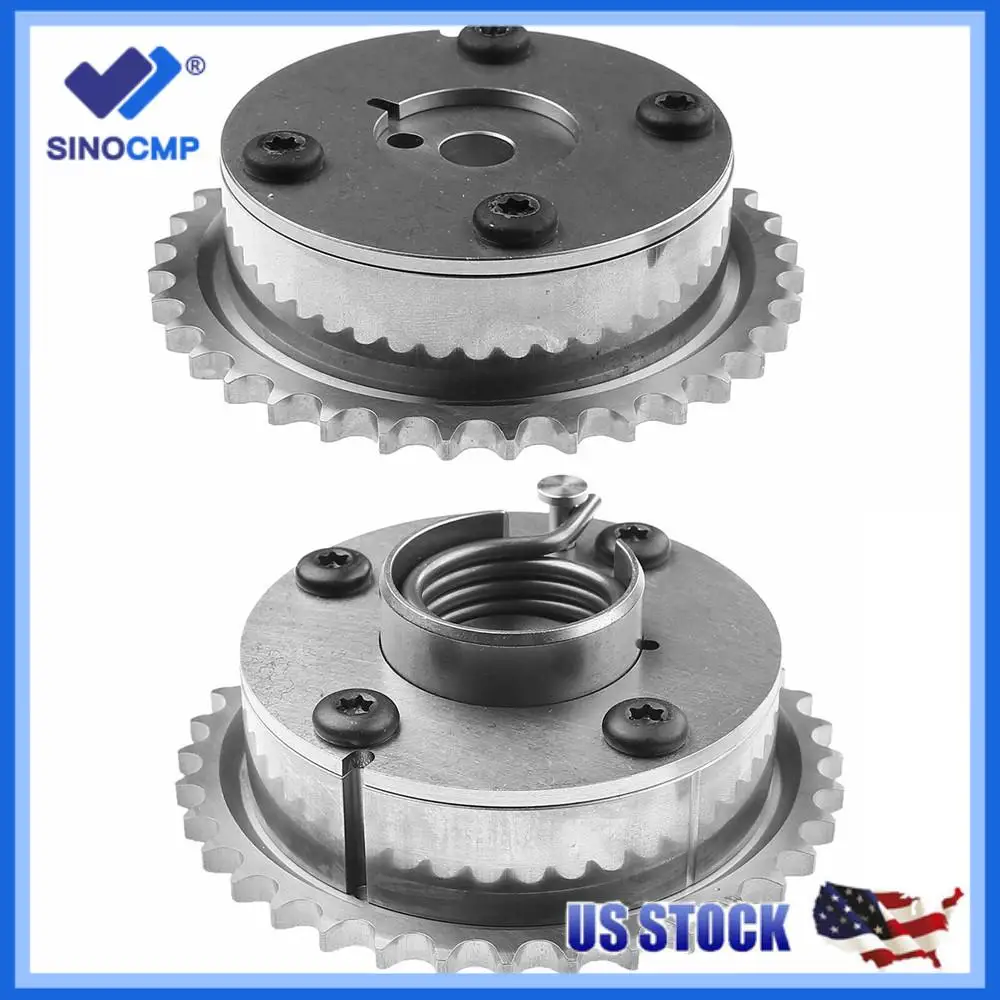 

2x Intake & Exhaust Camshaft Adjuster Gear for Toyota Camry RAV4 Highlander Venza with 1 Year Warranty 13050-0V010 13070-0V010