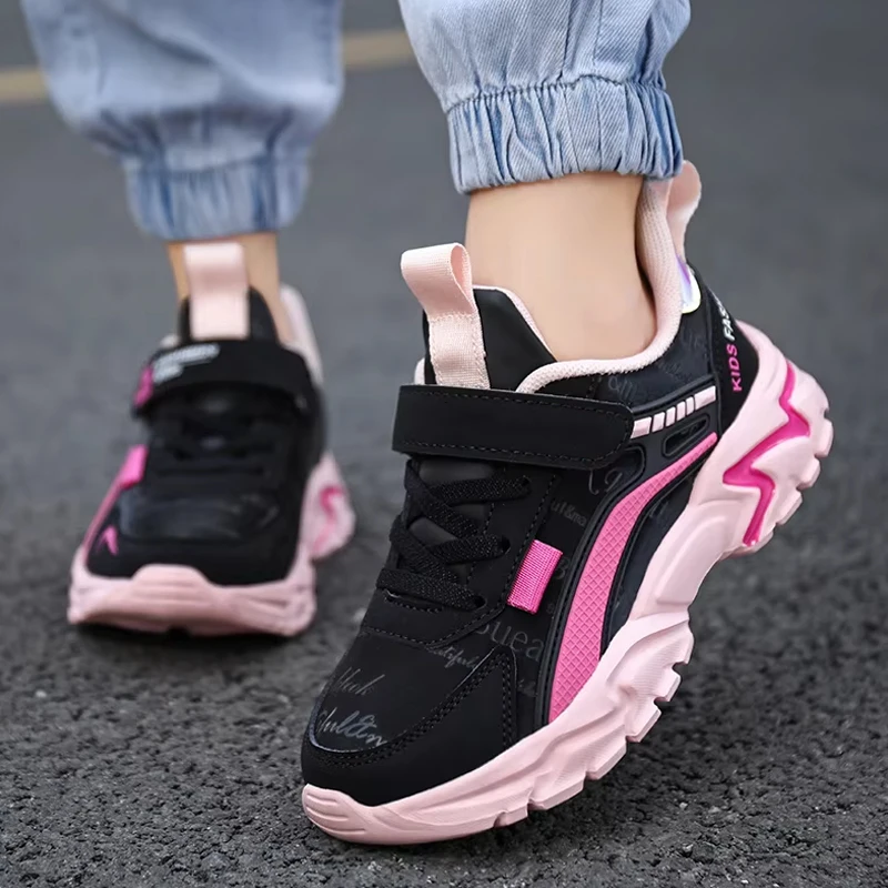Trendy Kinder Casual Schuhe Mädchen Tennis Rutschfeste Student Kinder Outdoor Sport Lauf Sneaker Komfort Walking Schuhe – Detail 12