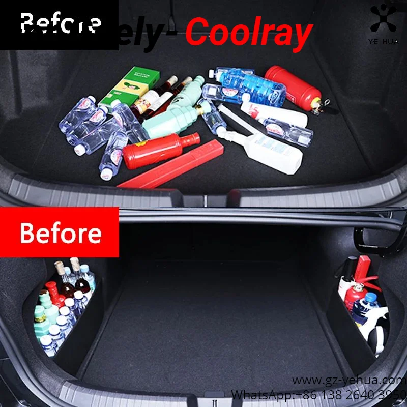 For Geely Coolray 2019-2023 BinYue Trunk Partition Car Accessory for Vehicles Stowing Tidying Storage Box Car Accessories