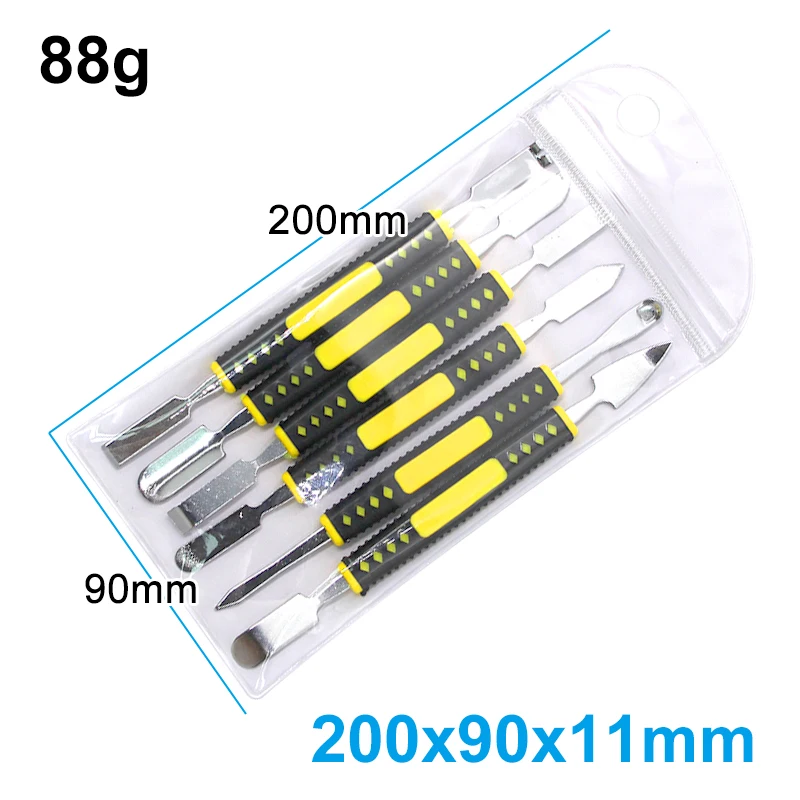 Alat Perbaikan Cetakan Injeksi Batang Pry Bar Datar Bingkai Layar Baterai Pembongkaran 6-In-1