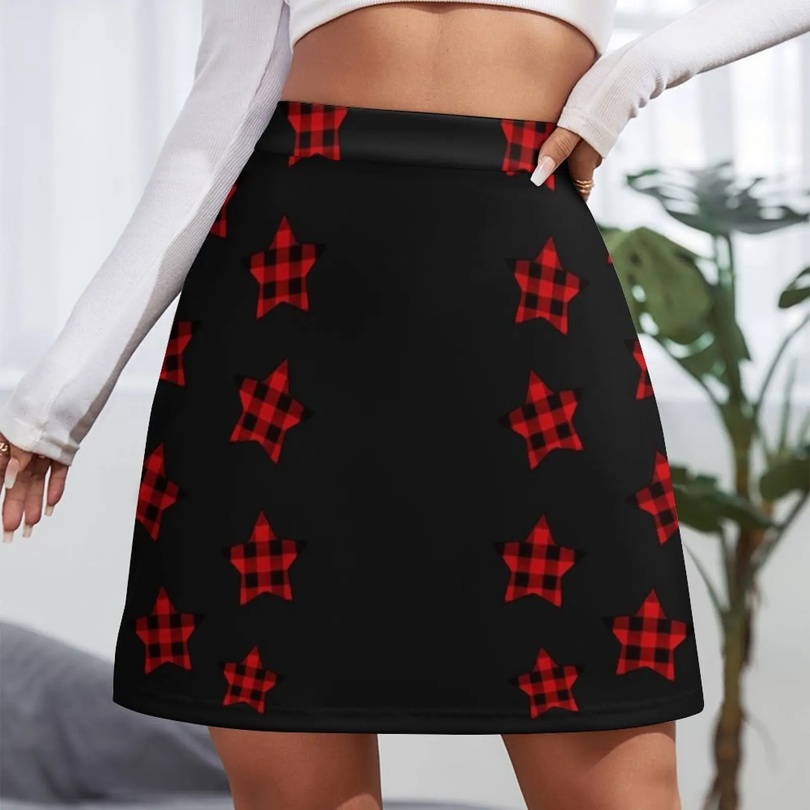 Tartan Stars Mini Skirt women's stylish skirts women's summer clothing 2025 Mini Skirt