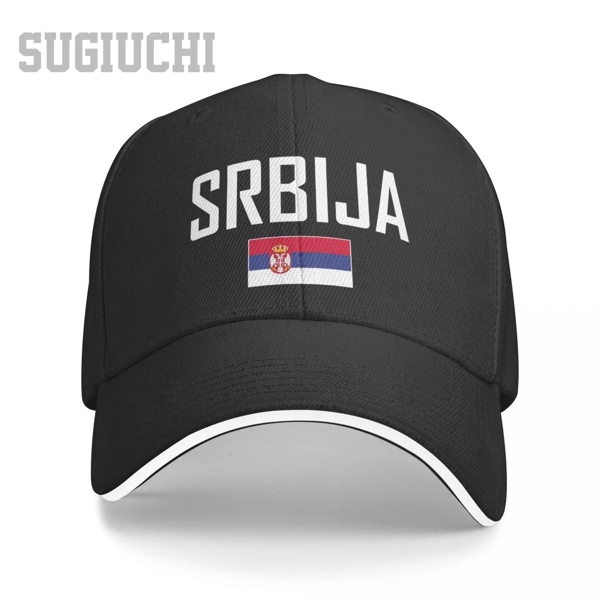 

Сэндвич Сербии SRBIJA Бейсбольная кепка с флагом и шрифтом для мужчин и женщин Кепки в стиле хип-хоп Snapback Кепка для гольфа Рыбалка