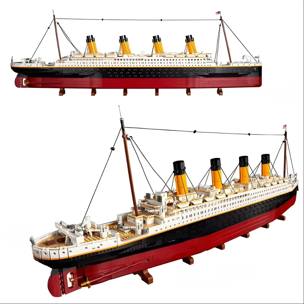 

9090pcs Titanic Large Cruise Boat Ship Steamship Home Decor Bricks Model 10294 Building Blocks Children Toy Kids Christmas Gifts