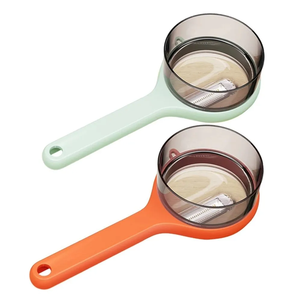 

Тип хранения для предотвращения брызг Ножи для очистки овощей Нескользящая ручка с ведром для хранения Овощечистка Моющаяся эргономичная