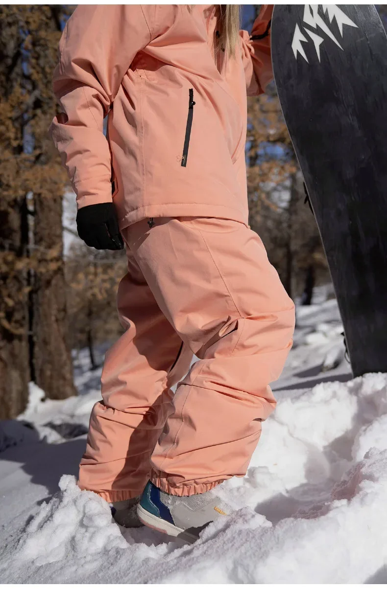 Winter 2025 Ski Pants Women Men Outdoor Sport Snowboard Warm Overalls Alpine Windproof Cotton Skiing Snow Pants Adult Trousers